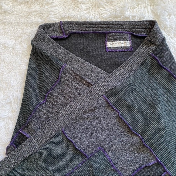 Up-cycled Sweater  Patchwork Wrap /Shawl - Picture 12 of 14